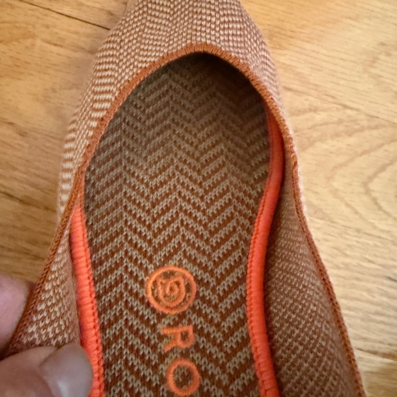 Rothy's Square Camel Herringbone Plaid Size 9 Flats - Picture 4 of 9